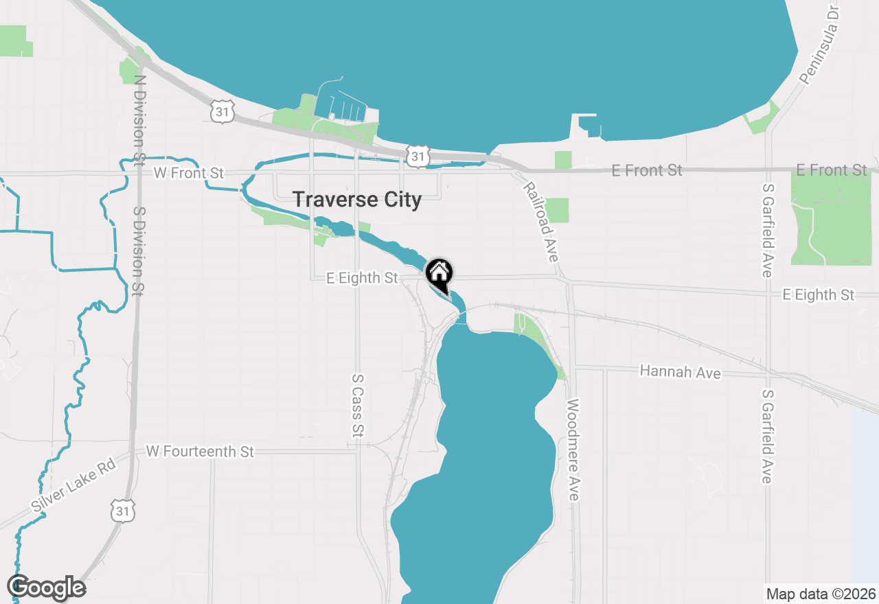 Map of 621 Riverine Drive, Traverse City, MI 49684