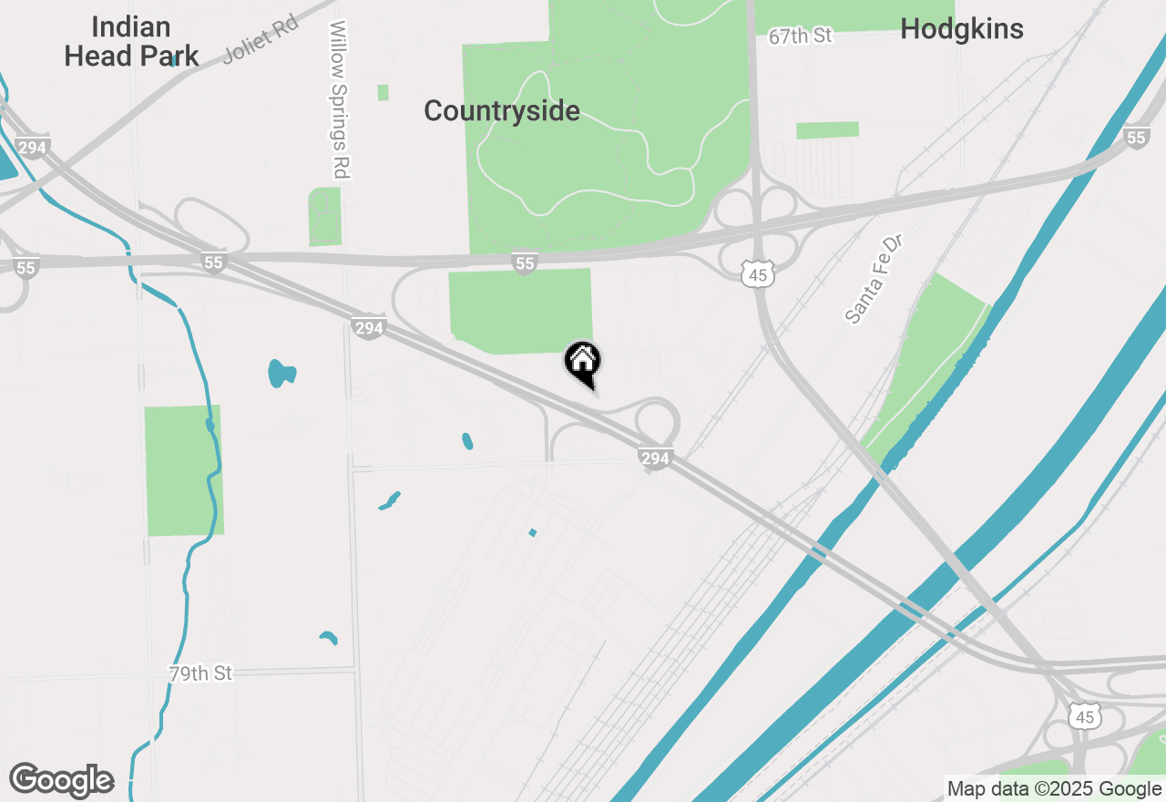 Map of 7334 Maridon Road, Countryside, IL 60525