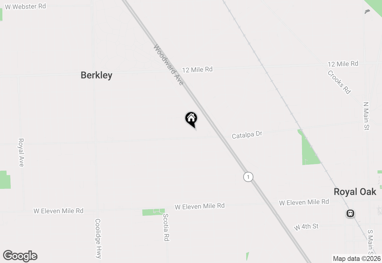 Map of 1377 Dorothea Road, Berkley, MI 48072