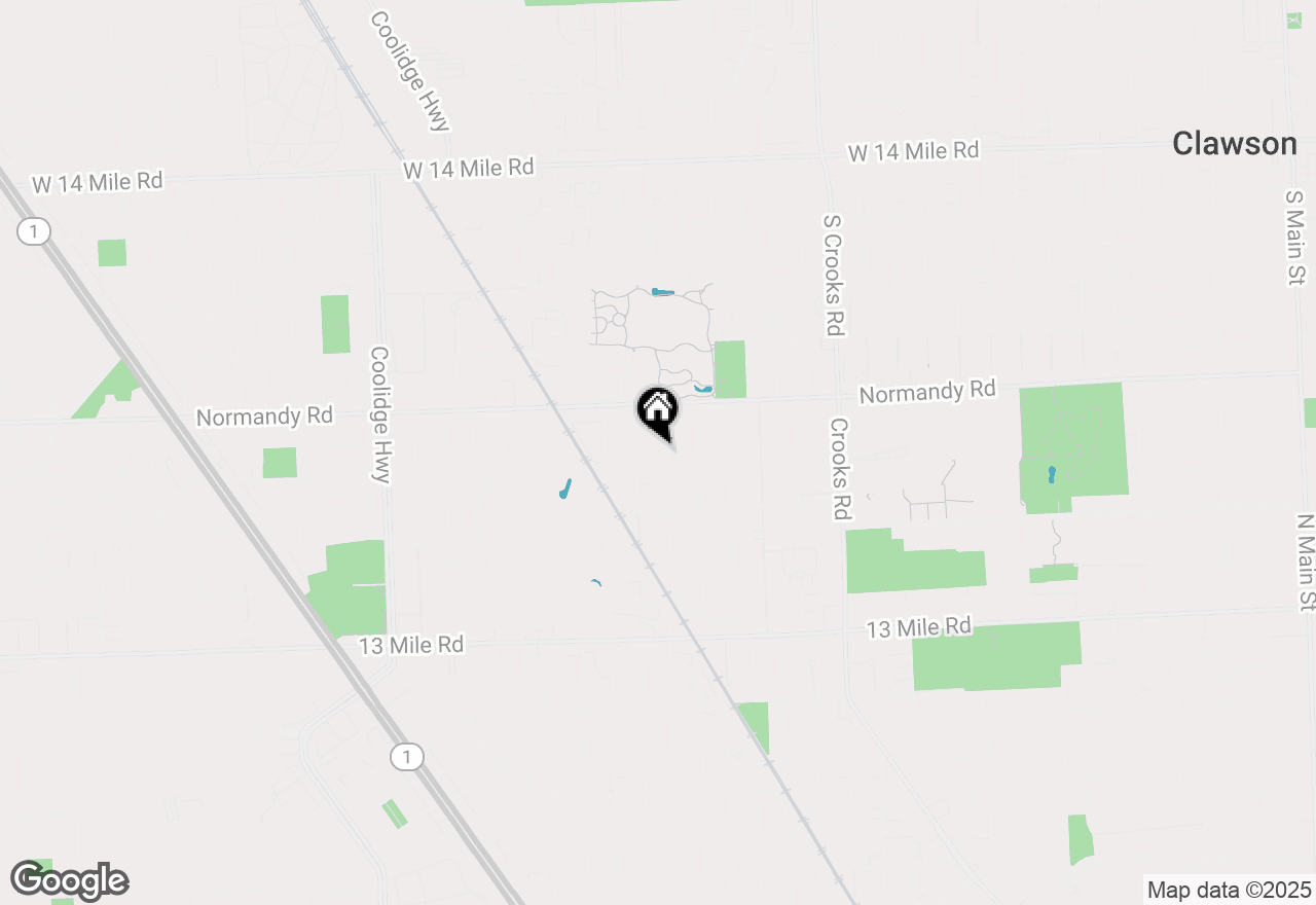 Map of 4003 Elmhurst Avenue, Royal Oak, MI 48073