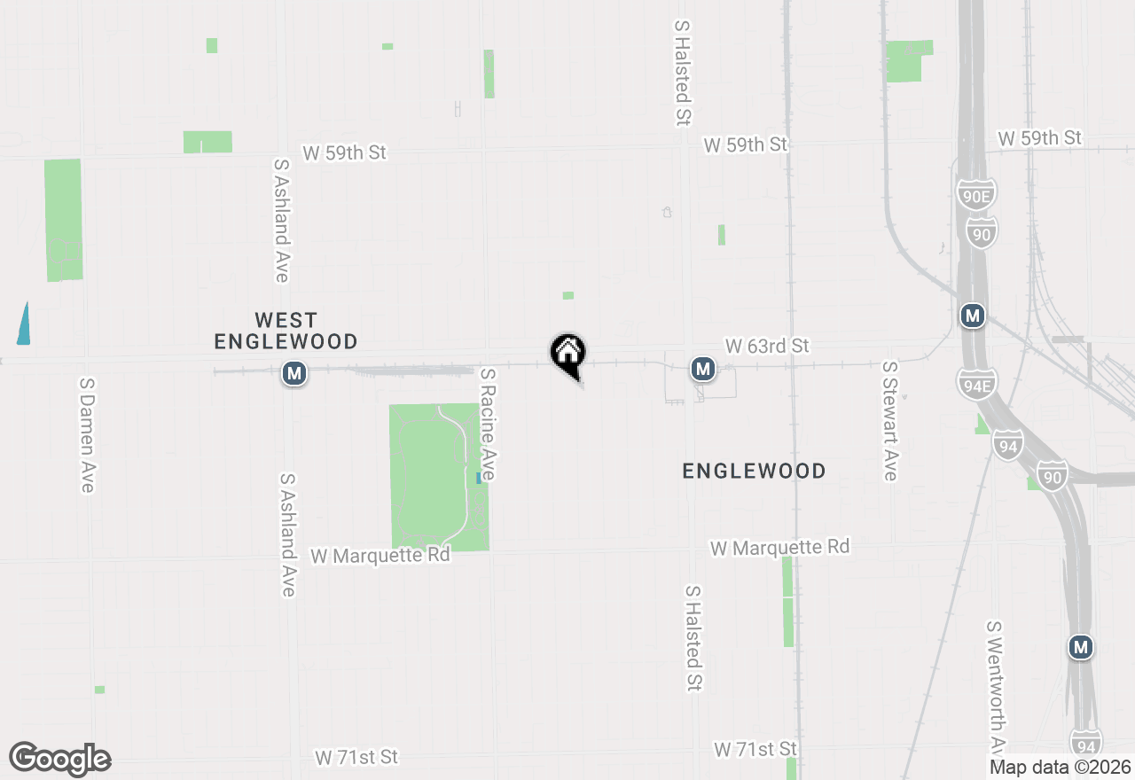 Map of 6349 S Carpenter Street, Chicago, IL 60621