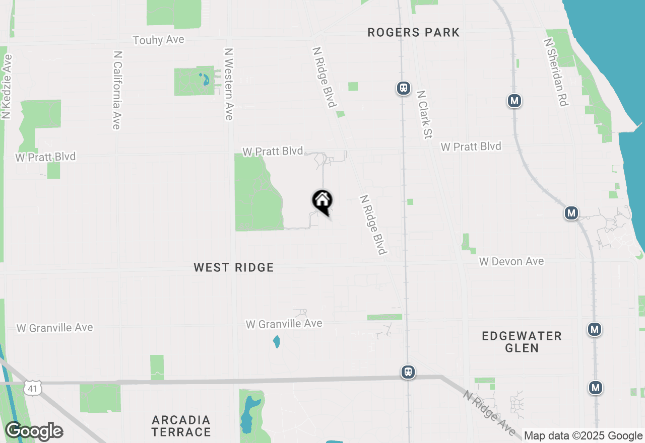 Map of 6531 N Hoyne Avenue #2S, Chicago, IL 60645