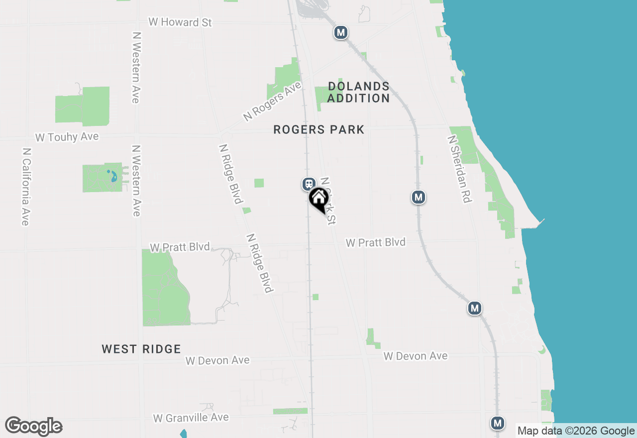 Map of 1728 W Farwell Avenue #107, Chicago, IL 60626