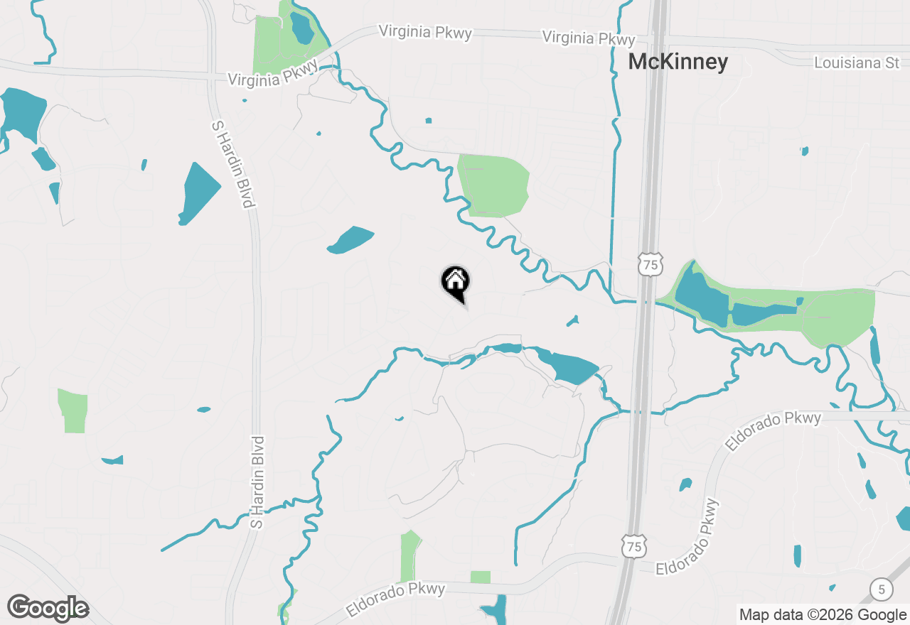 Map of 2101 Pebble Beach Place, Mckinney, TX 75072