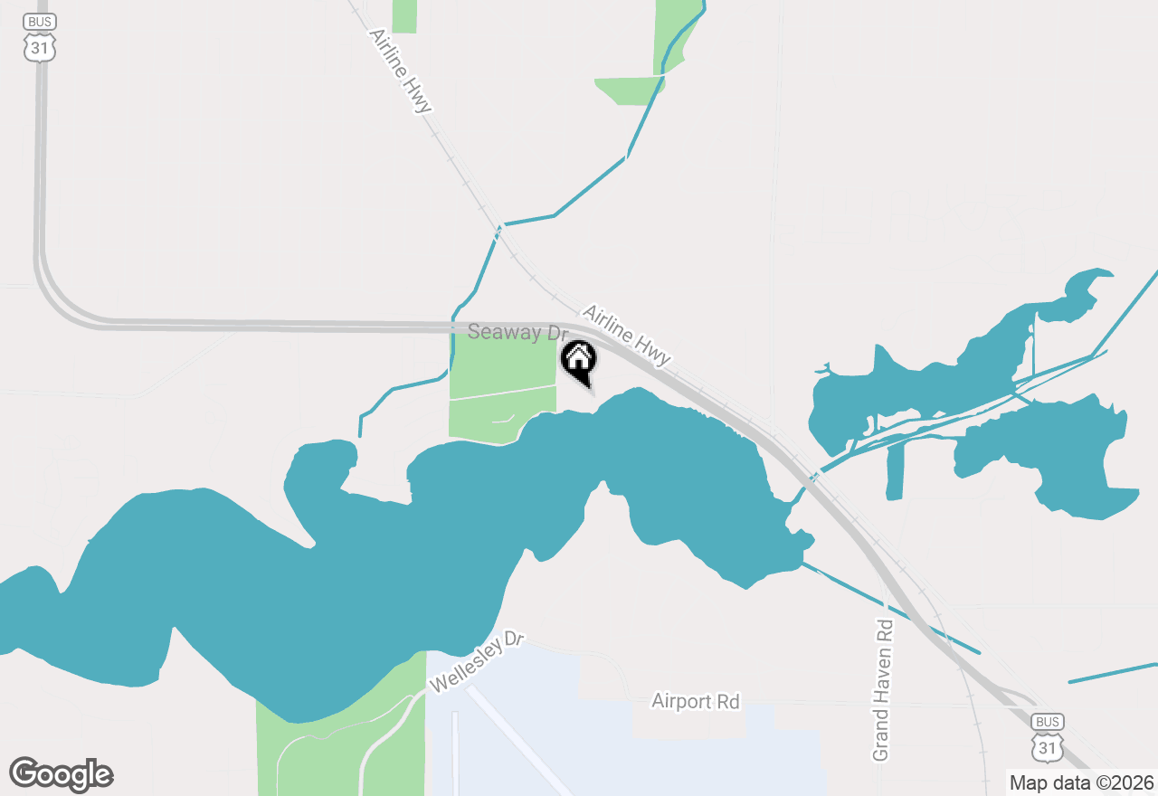 Map of 447 Lakeshore Boulevard, Norton Shores, MI 49444