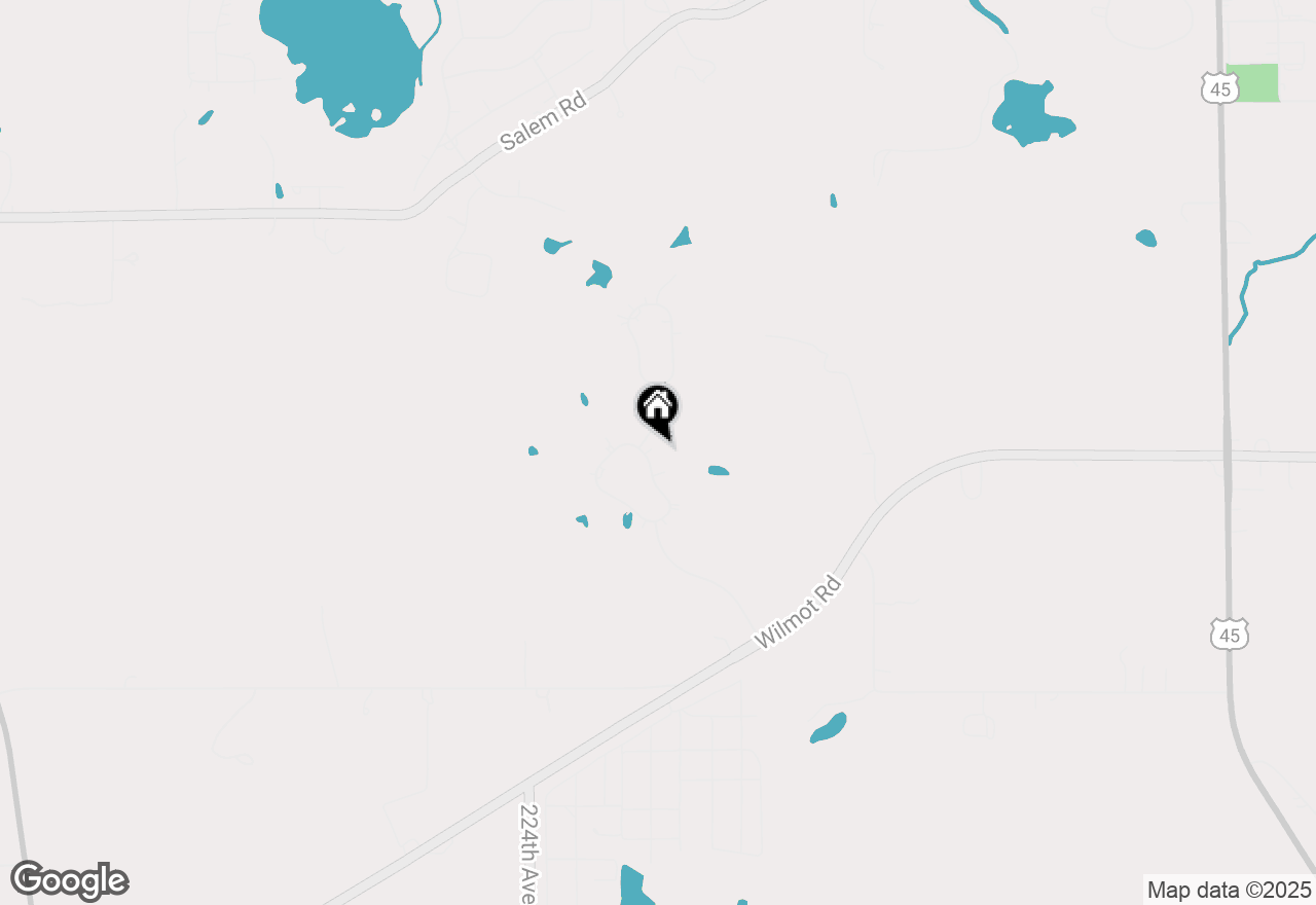 Map of 9335 223rd Ave, Salem, WI 53168