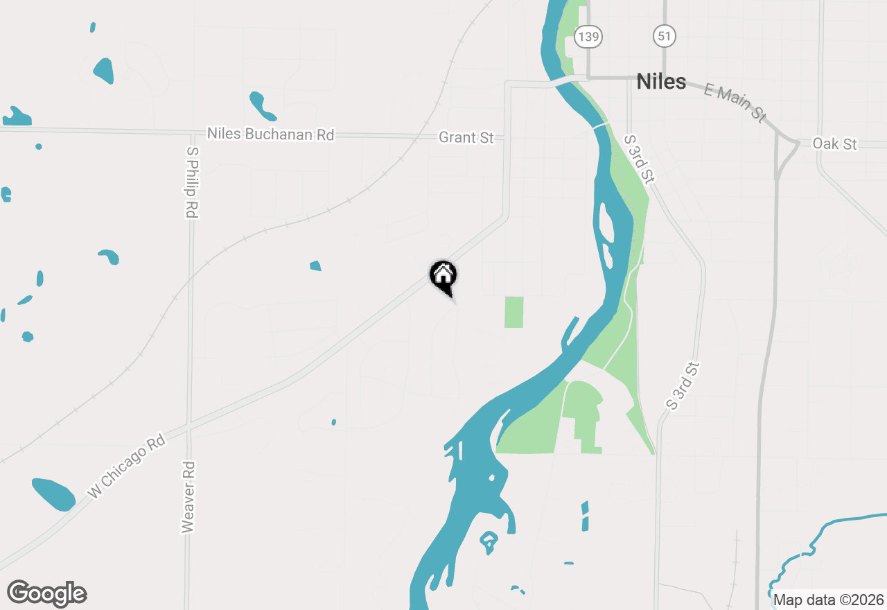 Map of V/L Wesaw Road, Niles, MI 49120