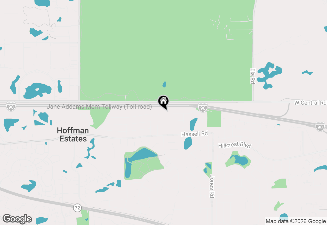 Map of 1140 Rosedale Lane, Hoffman Estates, IL 60169
