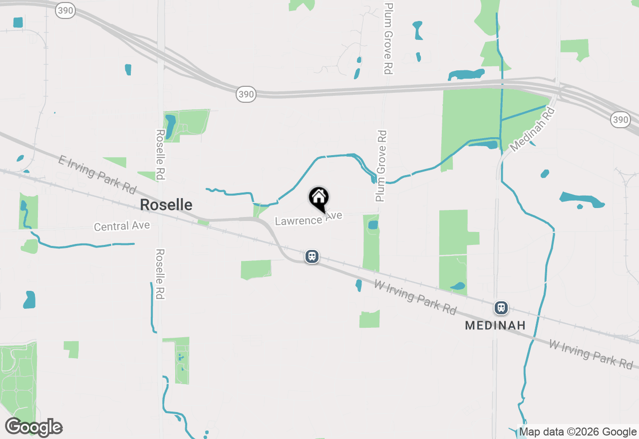 Map of 580 E Lawrence Avenue #102, Roselle, IL 60172