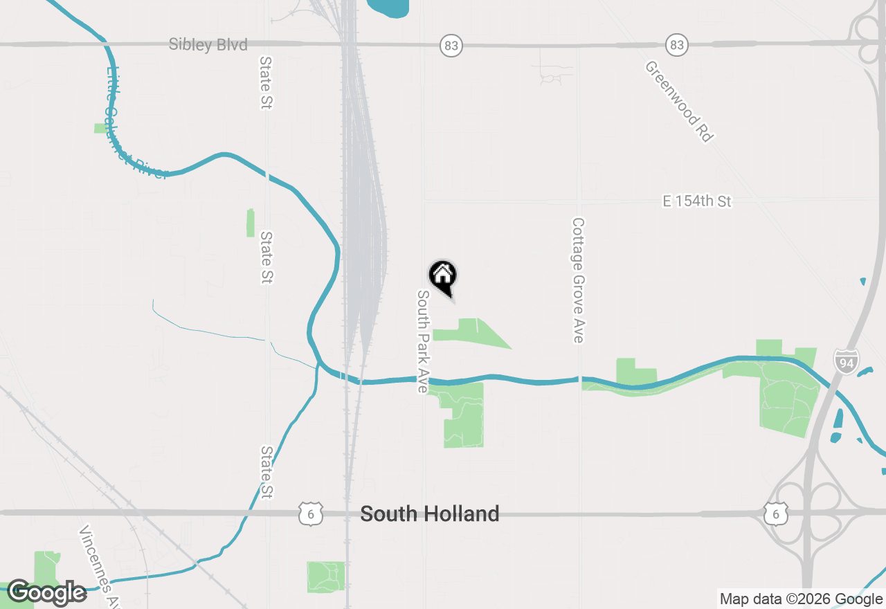 Map of 428 E 156th Place, South Holland, IL 60473