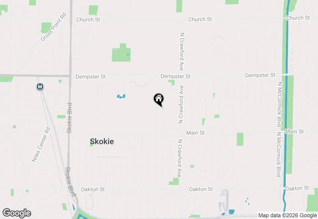 Map of 8536 Kedvale Avenue, Skokie, IL 60076