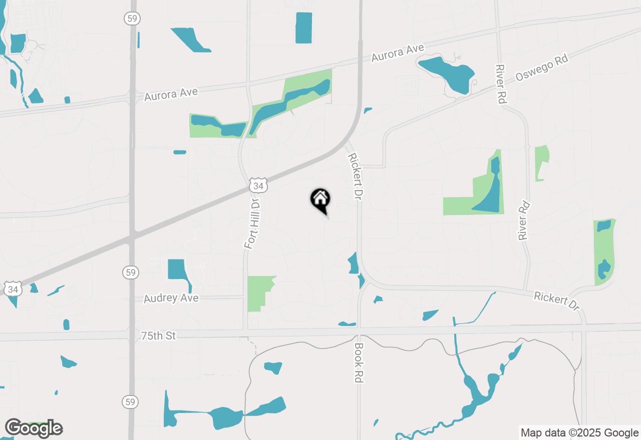 Map of 895 Lowell Lane, Naperville, IL 60540