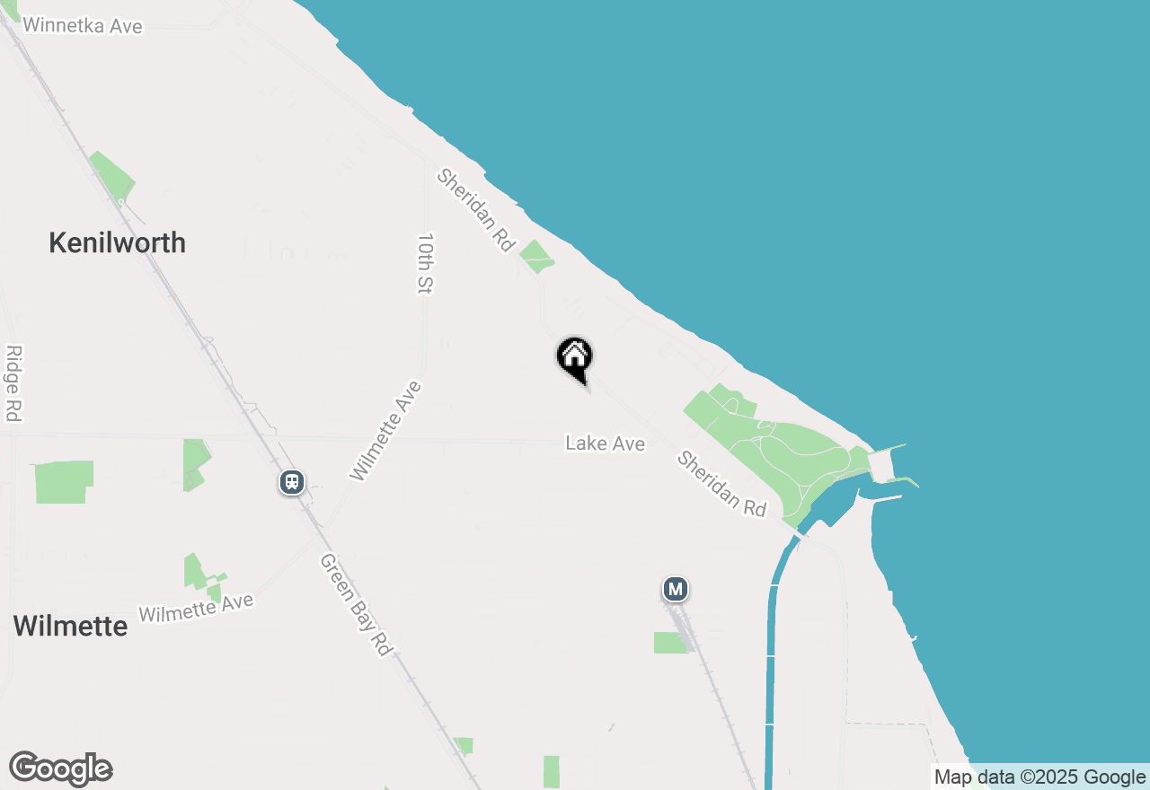 Map of 600 Forest Avenue, Wilmette, IL 60091