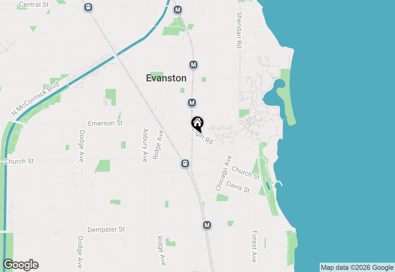 Map of 800 Elgin Road #715, Evanston, IL 60201