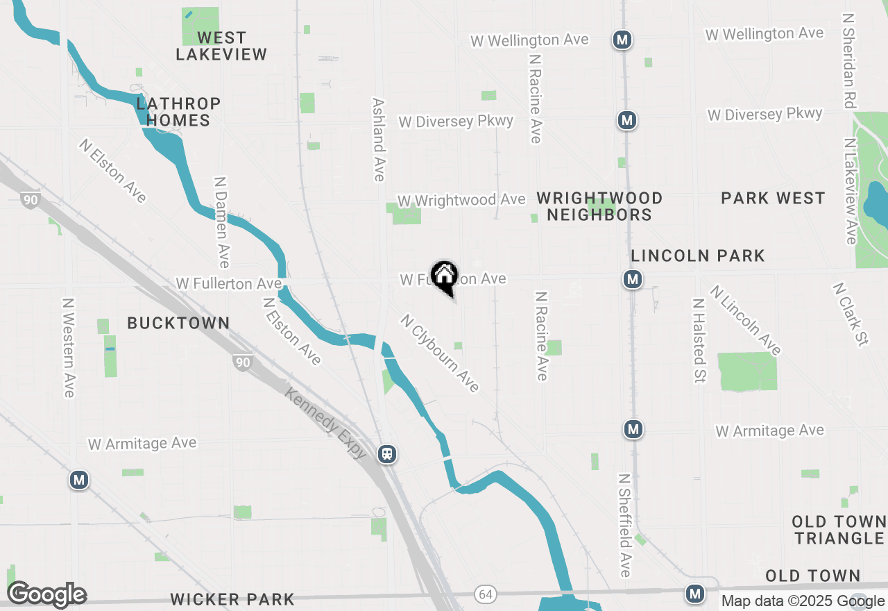 Map of 2333 N Janssen Ave, Chicago, IL 60614