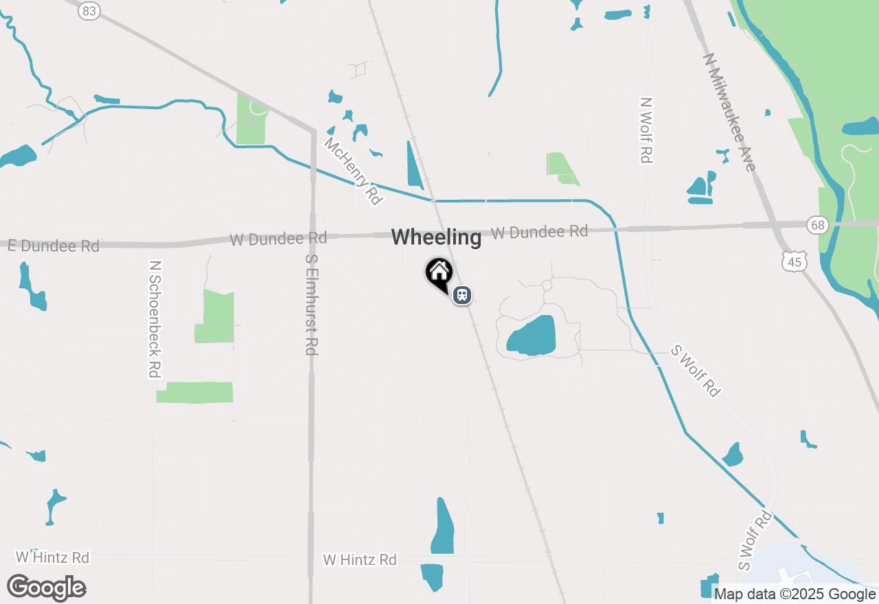 Map of 129 Wheeling Road, Wheeling, IL 60090