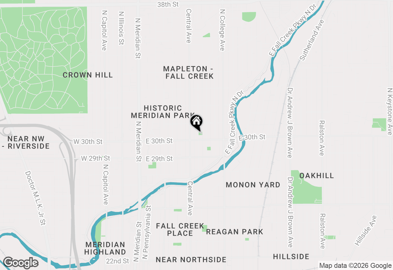 Map of 3020 Ruckle Street, Indianapolis, IN 46205