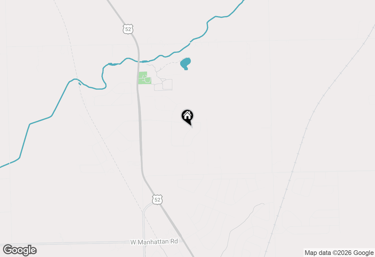 Map of 15727 Menominee Court, Manhattan, IL 60442