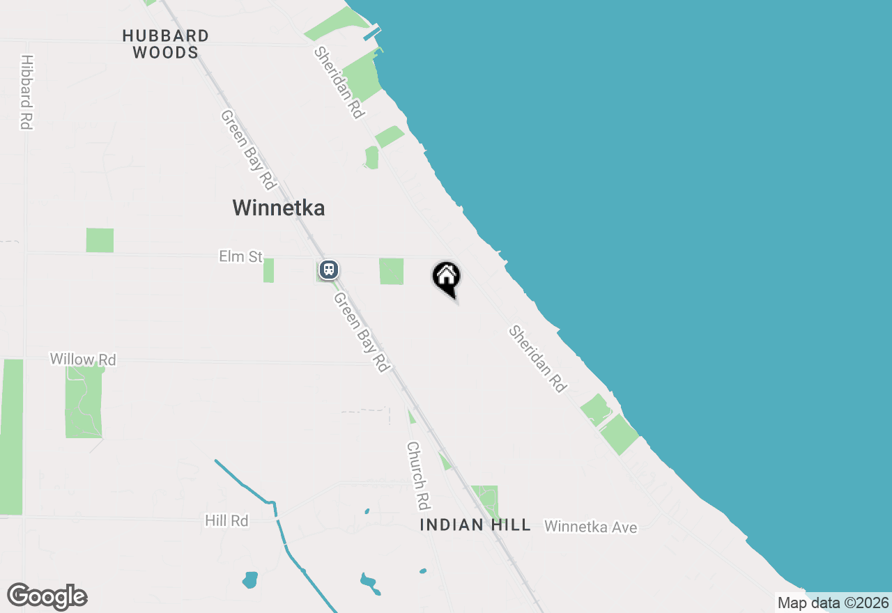 Map of 555 Cherry Street, Winnetka, IL 60093
