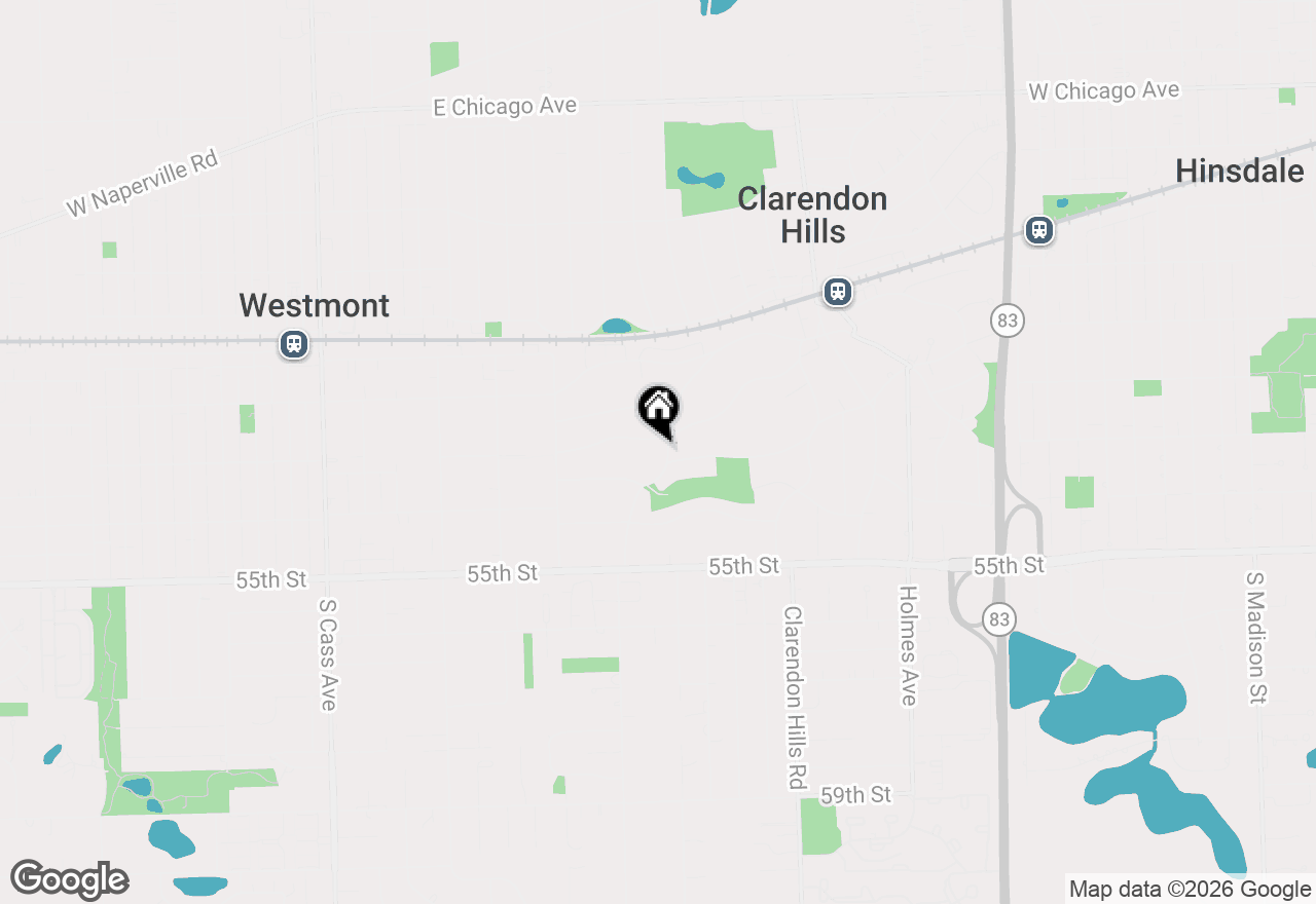 Map of 364 Western Avenue, Clarendon Hills, IL 60514