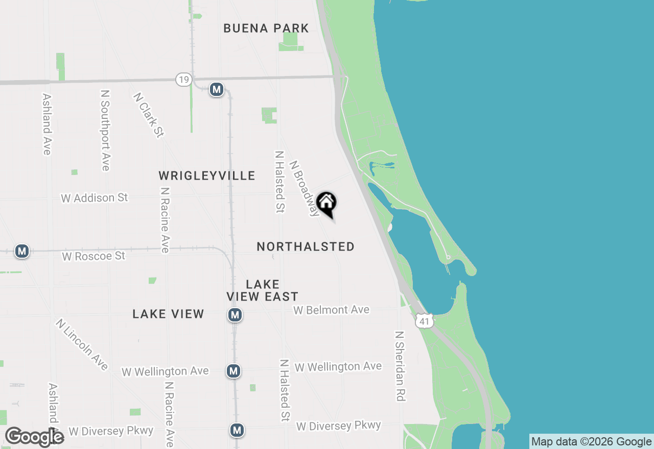 Map of 637 W Cornelia Avenue #2W, Chicago, IL 60657