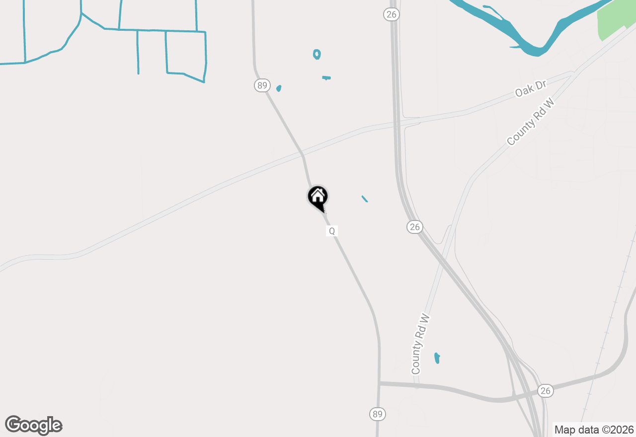 Map of N3991 State Road 89, Jefferson, WI 53549