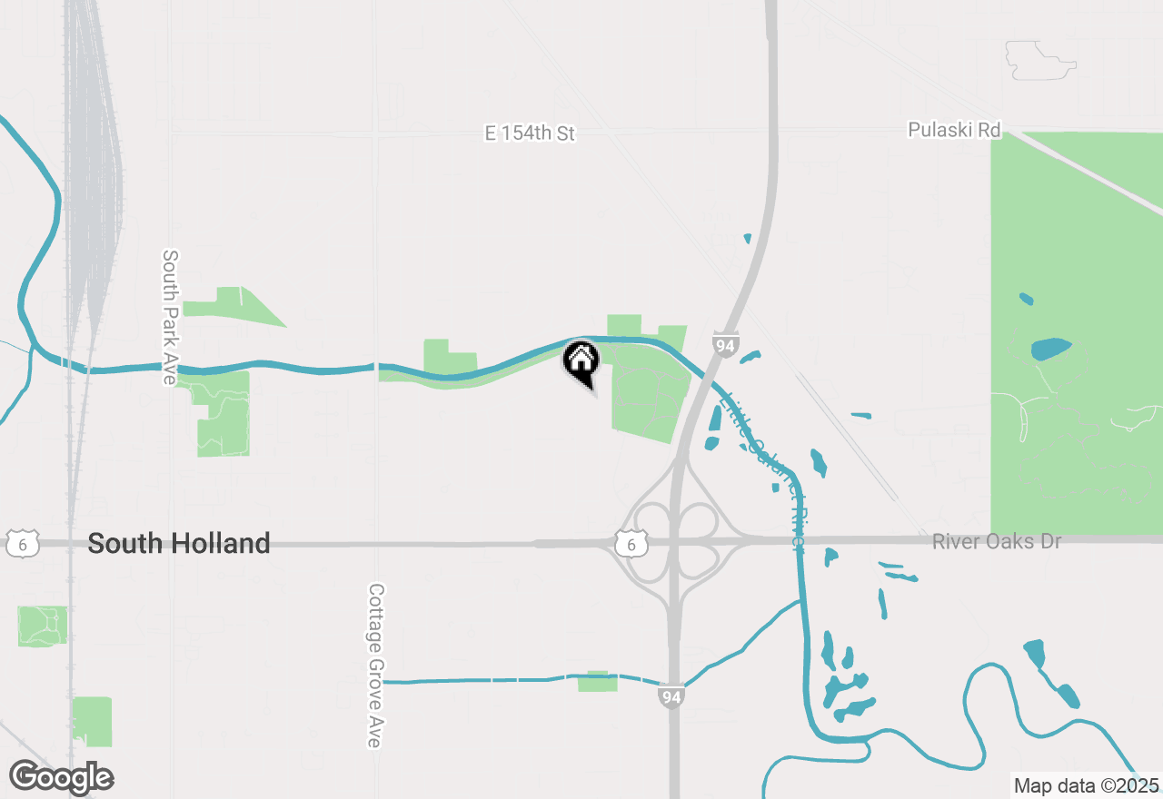 Map of 15923 Woodlawn East Avenue, South Holland, IL 60473