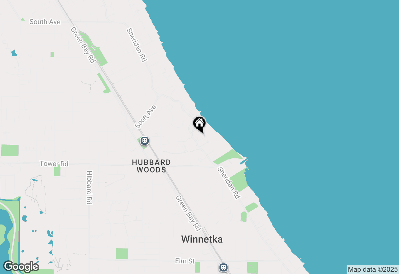 Map of 977 Sheridan Road, Winnetka, IL 60093