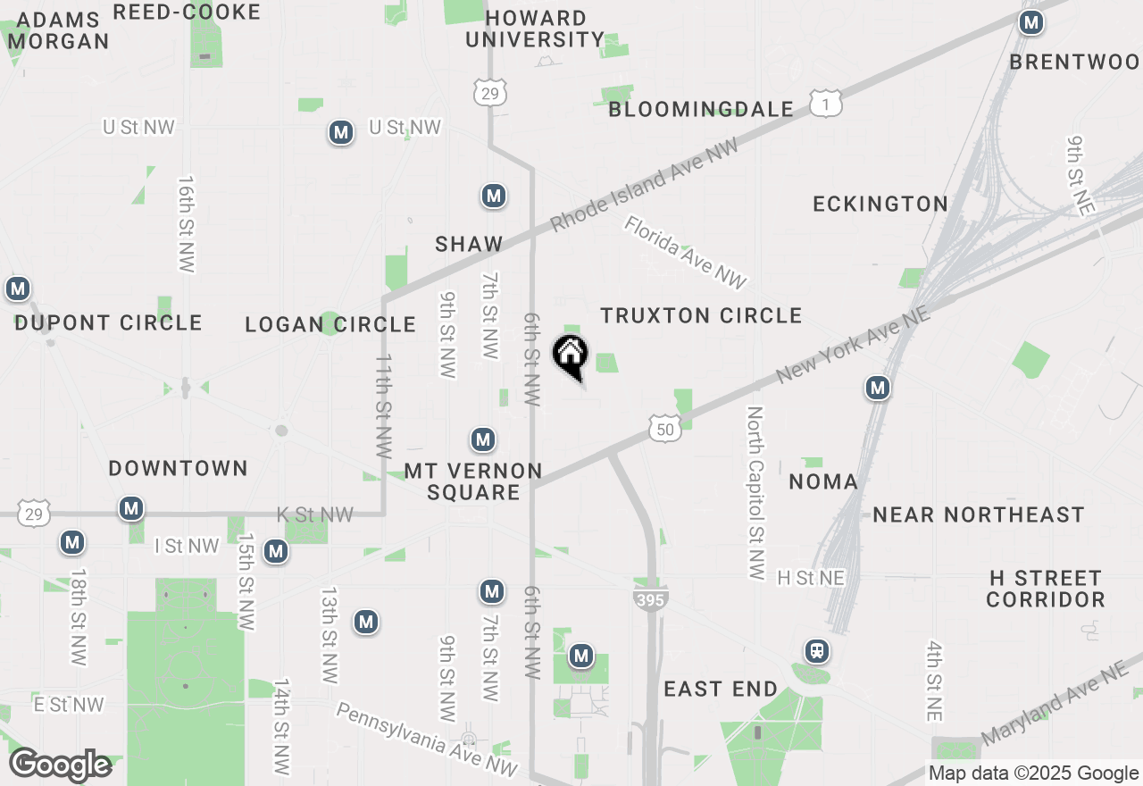 Map of 458 N Street Nw, Washington, DC 20001