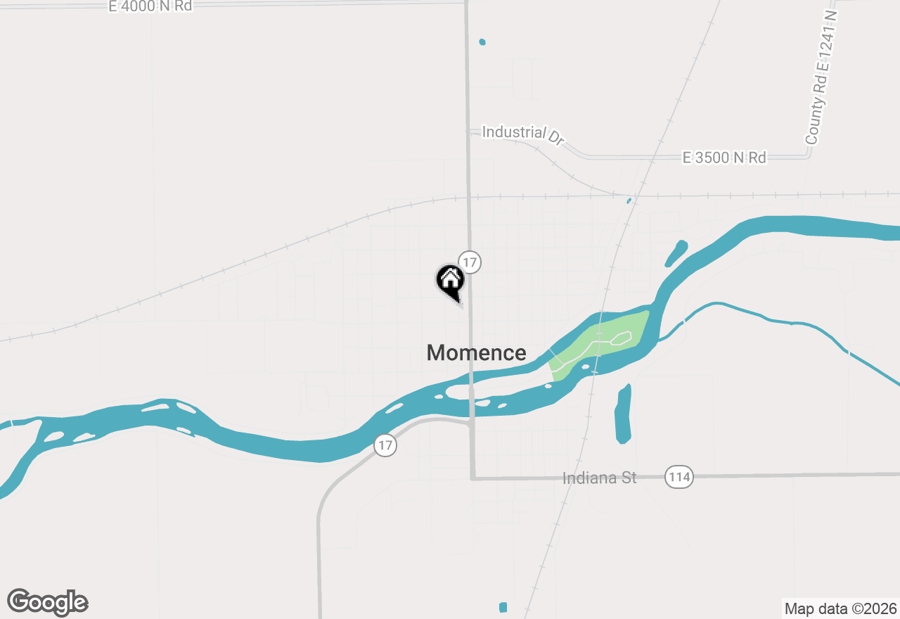 Map of 212 N Pine Street, Momence, IL 60954