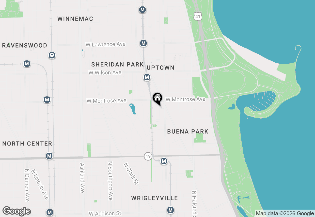 Map of 4327 N Kenmore Avenue, Chicago, IL 60613