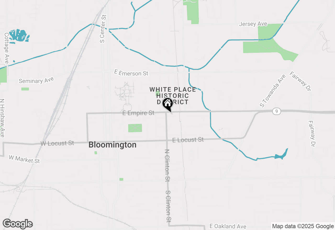 Map of 701 E Empire Street, Bloomington, IL 61701