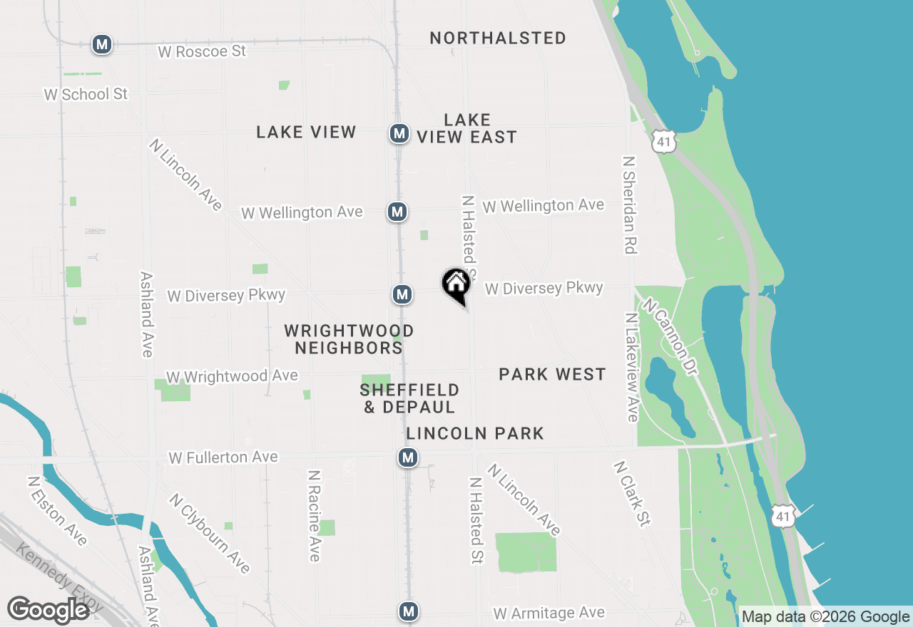 Map of 2723 N Dayton Street #1, Chicago, IL 60614