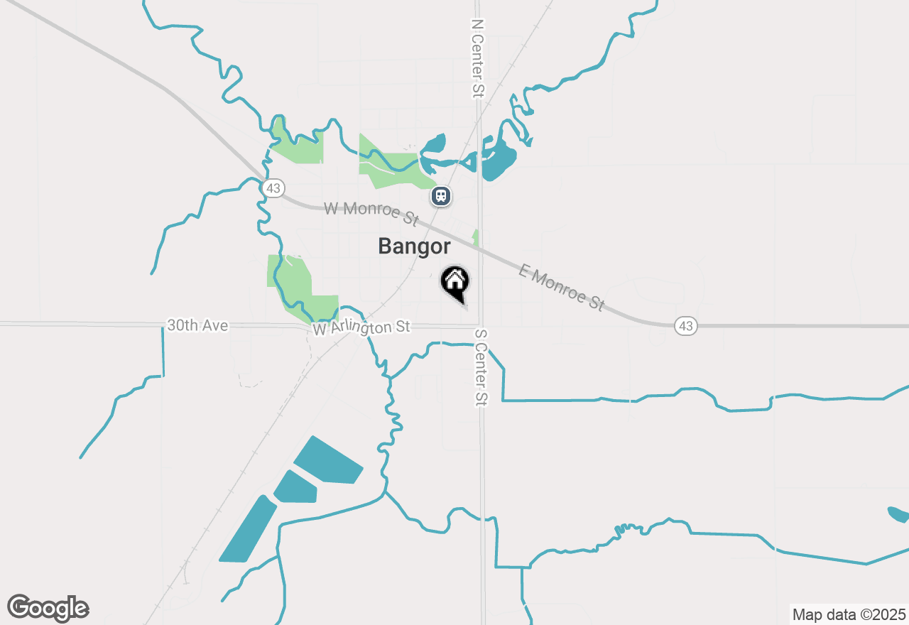 Map of 16 Maple Street, Bangor, MI 49013