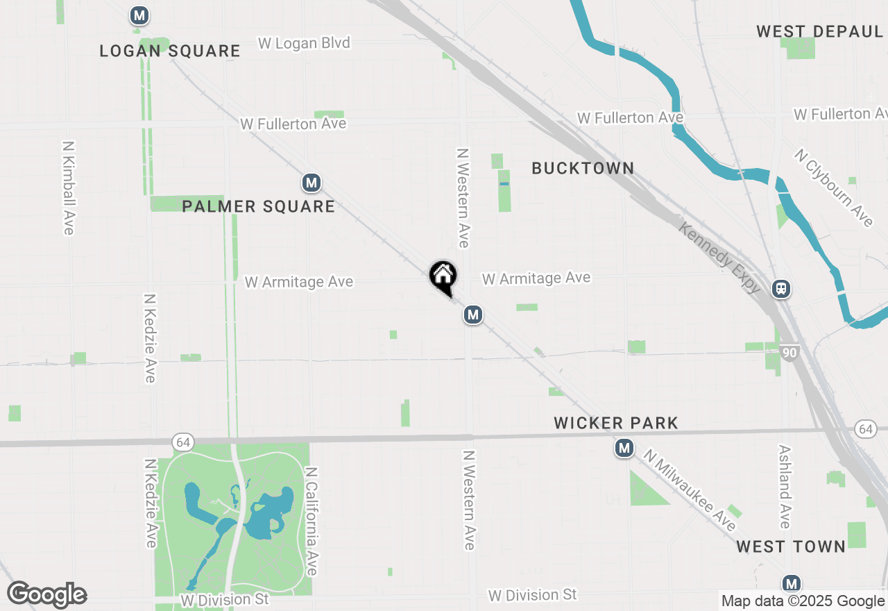 Map of 2439 W Homer Street #2, Chicago, IL 60647