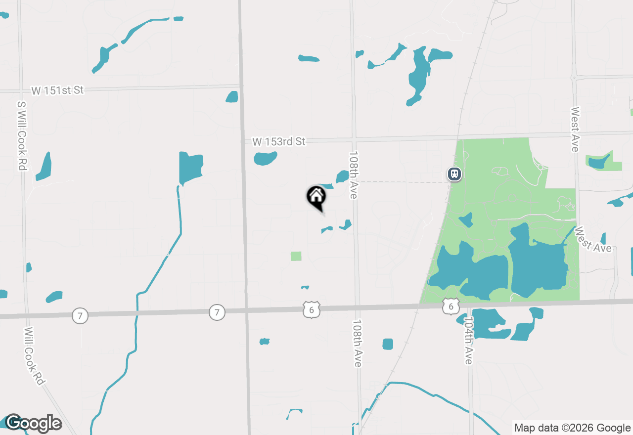 Map of 15538 Royal Glen Court, Orland Park, IL 60467