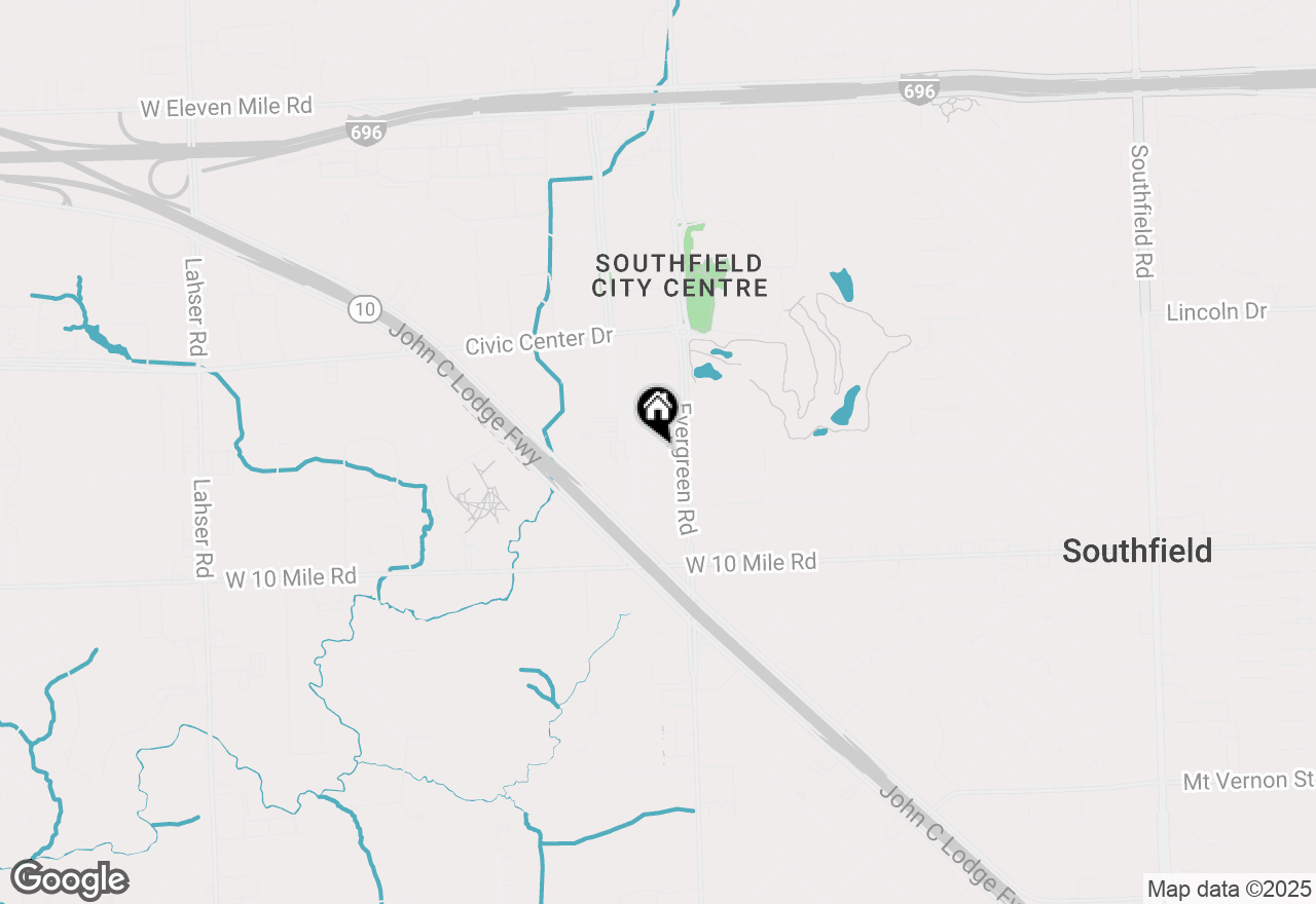 Map of 20082 Rodeo Court #8, Southfield, MI 48075