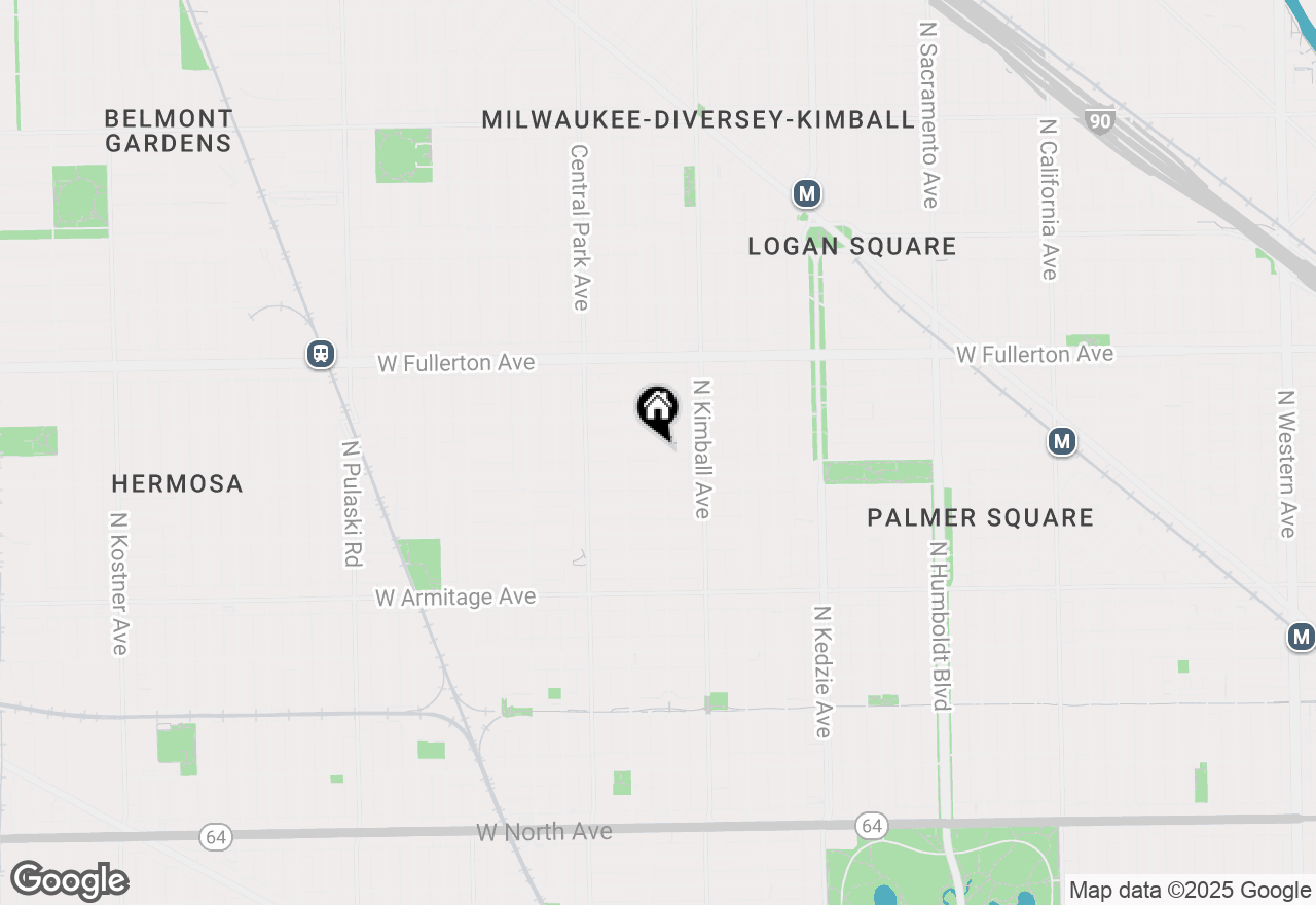 Map of 2218 N Saint Louis Avenue #1, Chicago, IL 60647