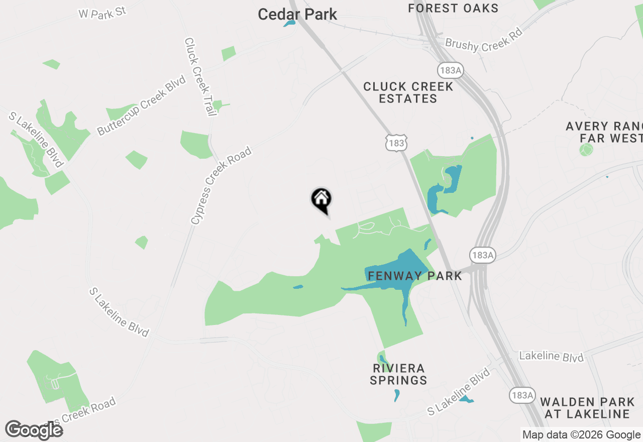 Map of 310 Glen Hollow St, Cedar Park, TX 78613