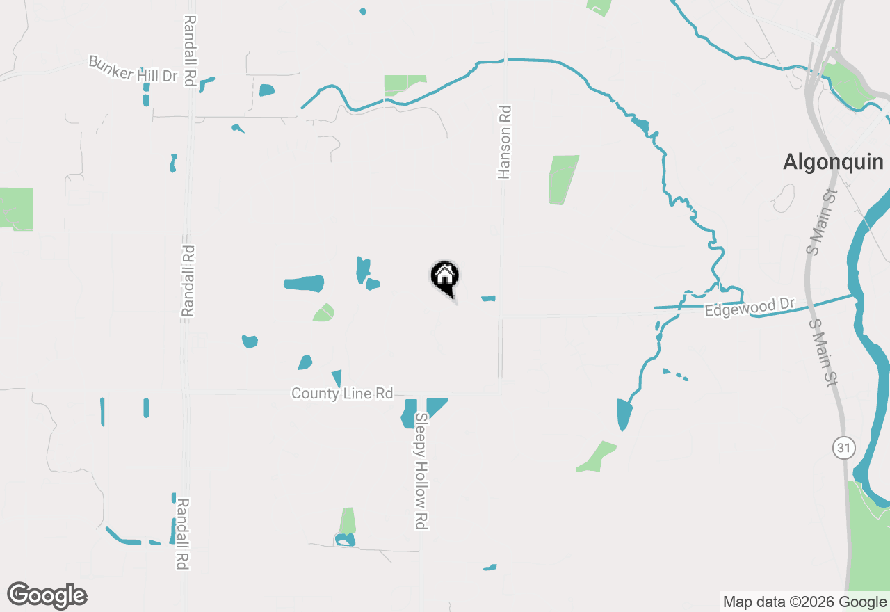 Map of 1002 Interloch Court #1002, Algonquin, IL 60102