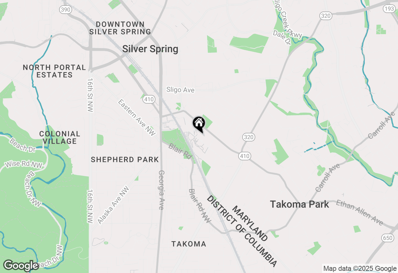 Map of 707 New York Avenue, Takoma Park, MD 20912