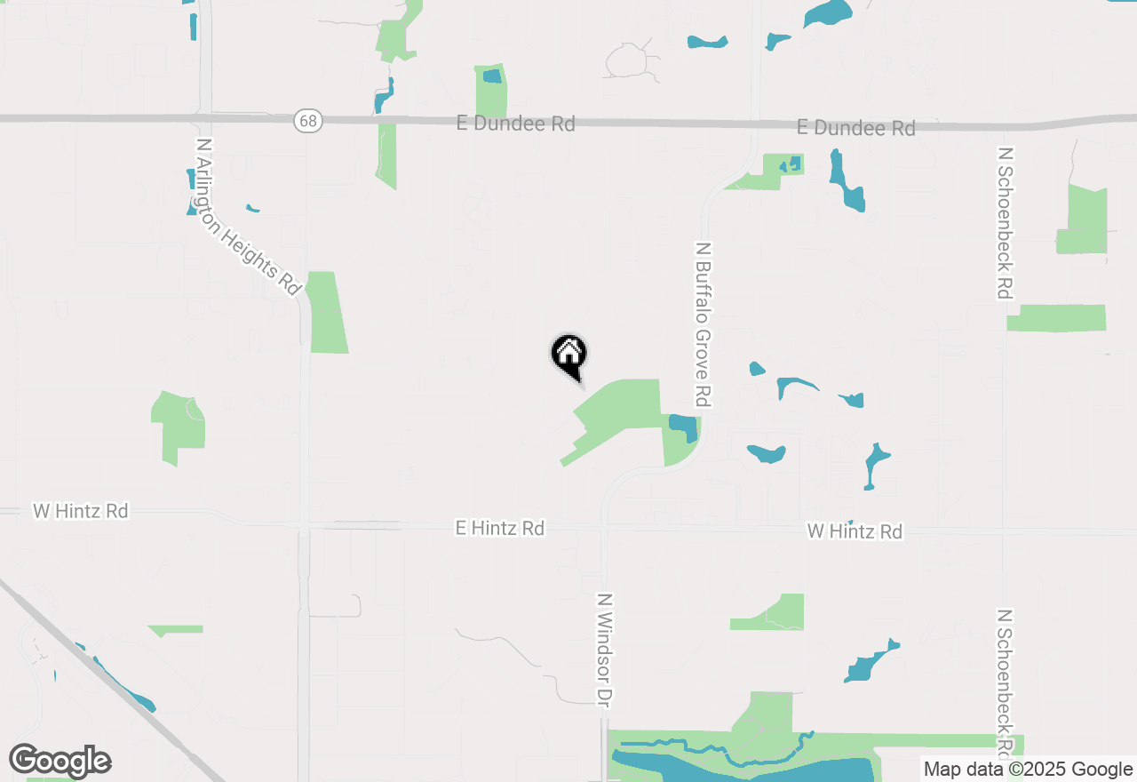 Map of 2927 N Huntington Drive, Arlington Heights, IL 60004