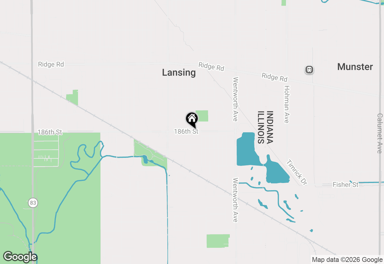 Map of 3310 186th Street, Lansing, IL 60438
