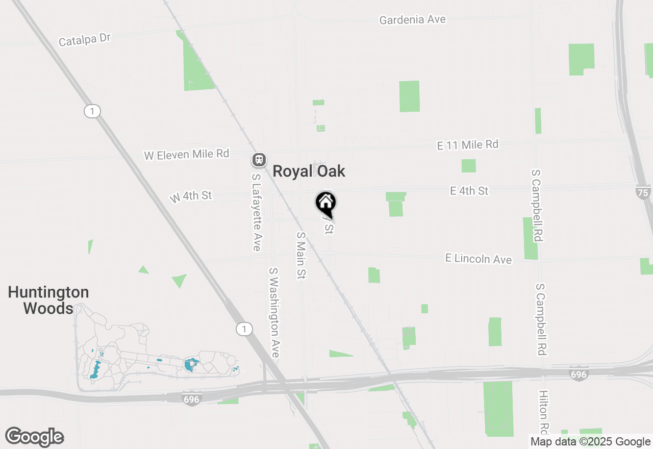 Map of 610 S Troy Street, Royal Oak, MI 48067