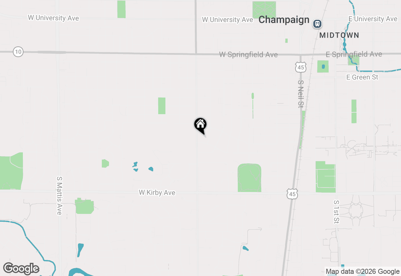 Map of 1108 S Prospect Avenue, Champaign, IL 61820