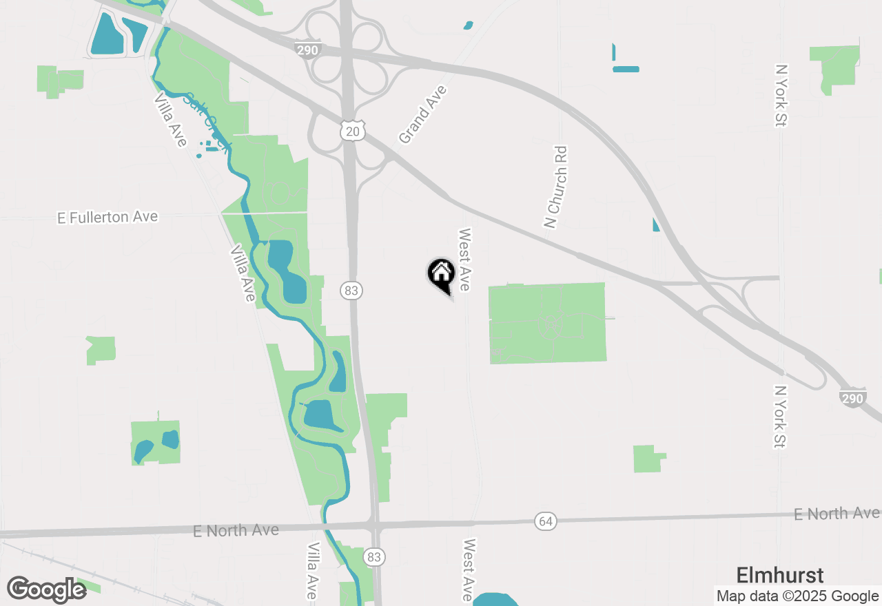 Map of 554 W Crockett Avenue, Elmhurst, IL 60126