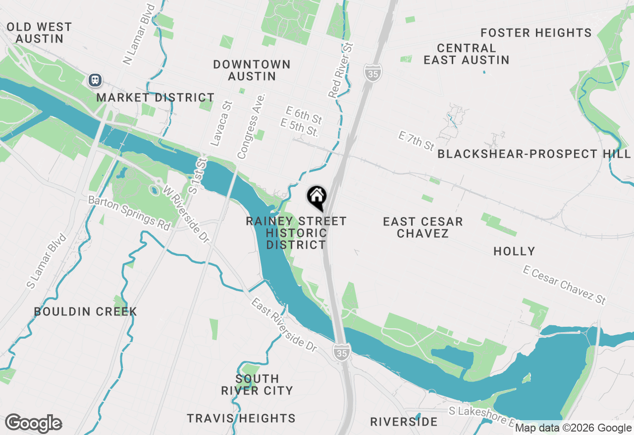 Map of 84 East Ave #1801, Austin, TX 78701