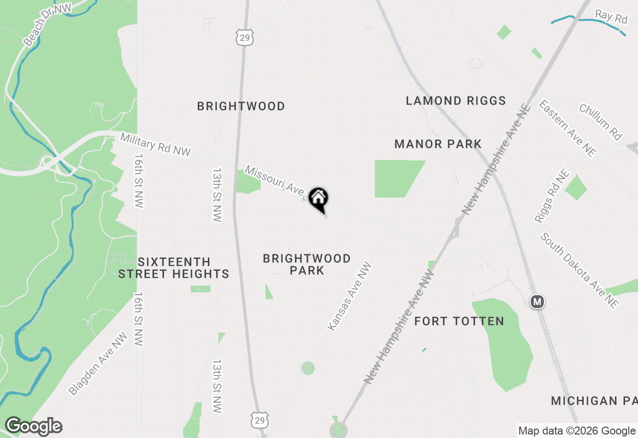 Map of 604 Longfellow Street Nw #303, Washington, DC 20011
