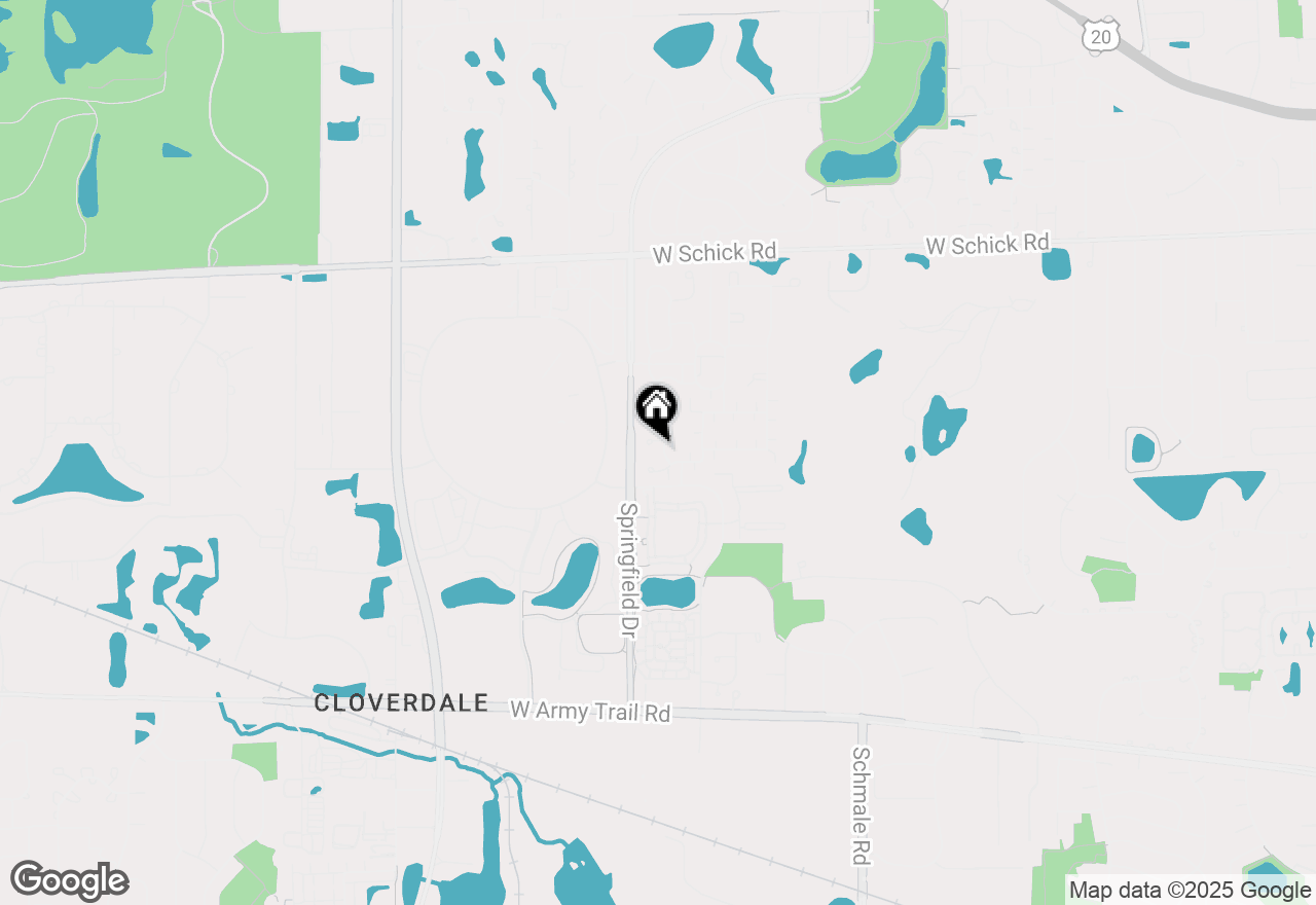 Map of 288 Benton Lane, Bloomingdale, IL 60108