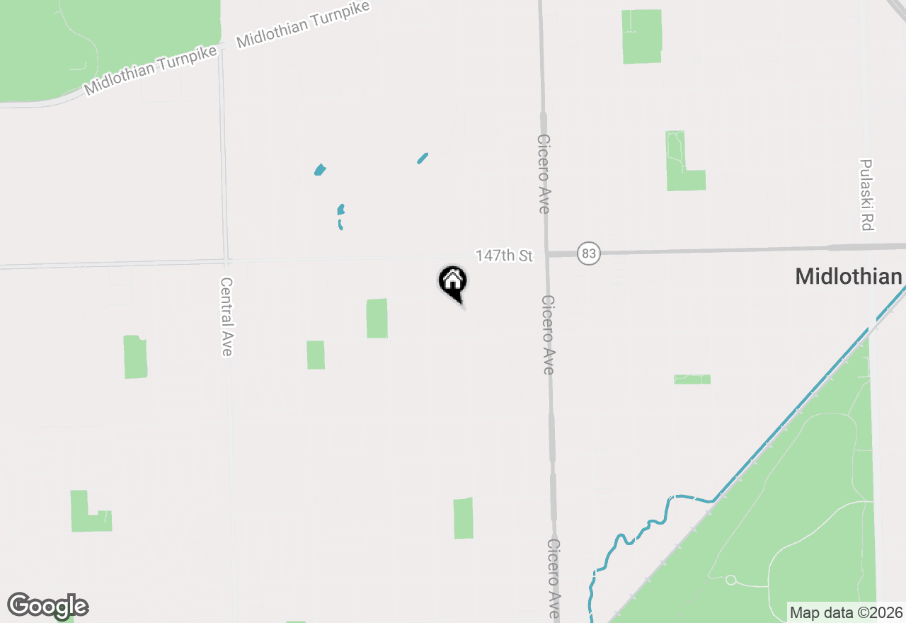 Map of 14820 Anne Court, Oak Forest, IL 60452